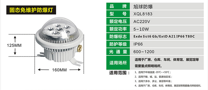 红桃视频一区二区三区 XQL8183LED防爆灯展示图